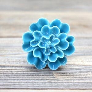 Anthropologie Ceramic Floral Boho Cabinet Dresser Knob Shabby Chic Farmhouse Set